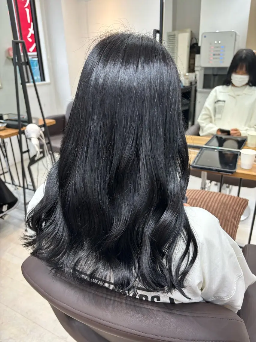 ロング ヘアカラー ヘッドスパ ヘアセット 🪞透明感カラー🫧 縮毛矯正🥇かずきのヘアスタイル