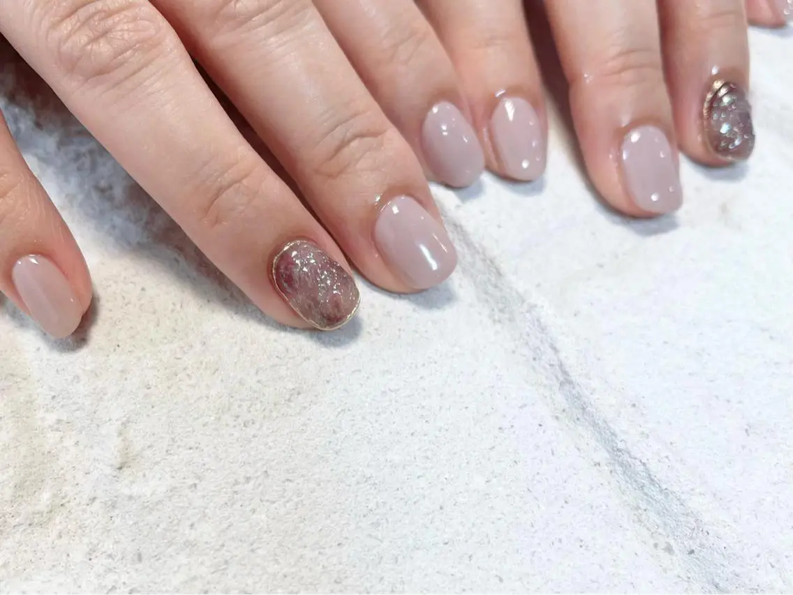 ご新規様限定❣️定額ネイルコースA💅他店様オフ有り・ドライケア込みの写真