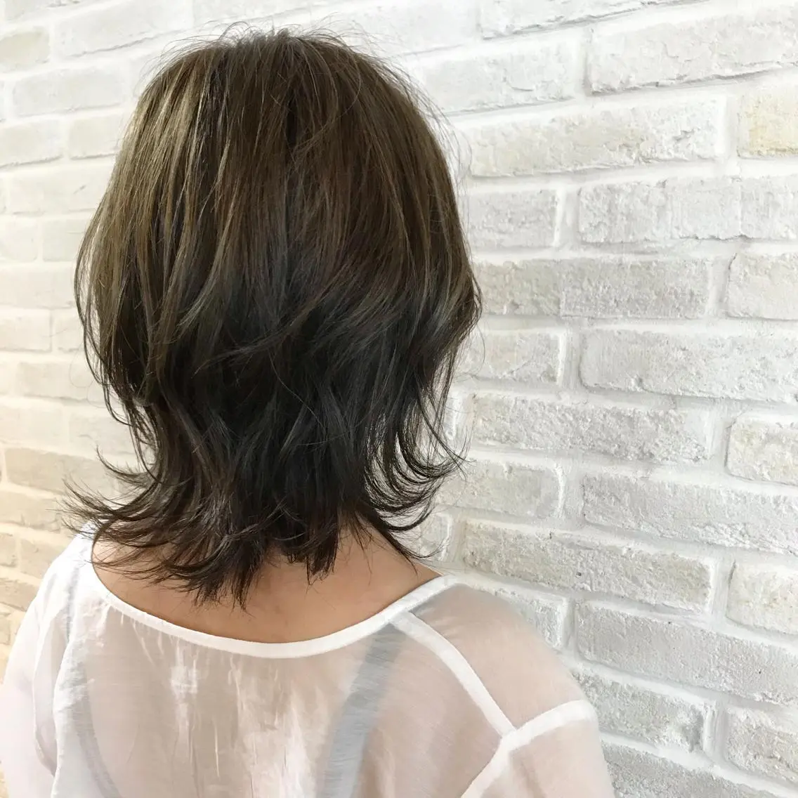 ミディアム 福田 ジュンキのヘアスタイル