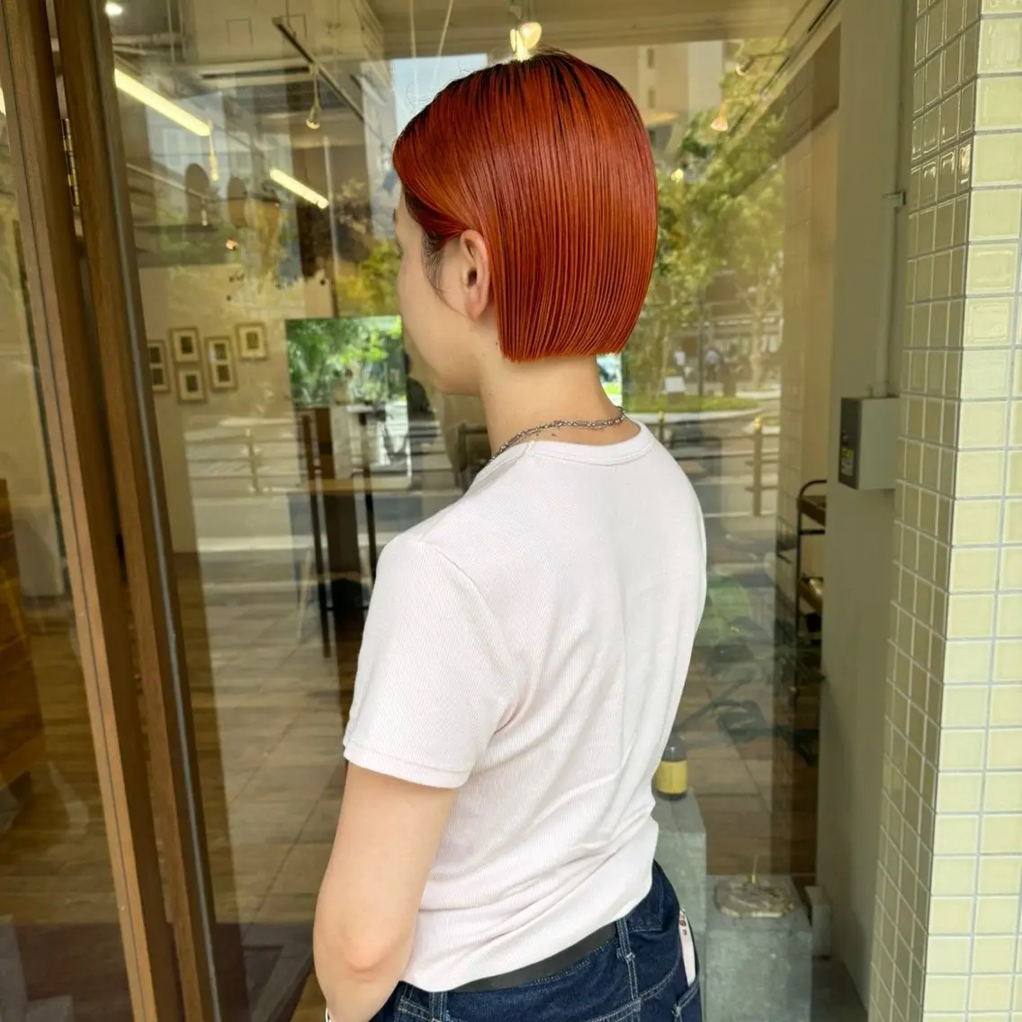 ショート カラー トリートメント げん/梅田美容室 中崎町美容室のヘアスタイル