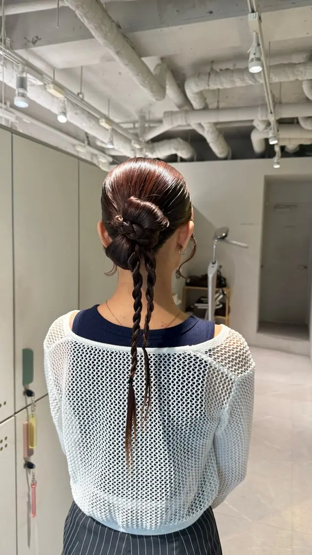 ロング ヘアアレンジ 杉田 茉優のヘアスタイル