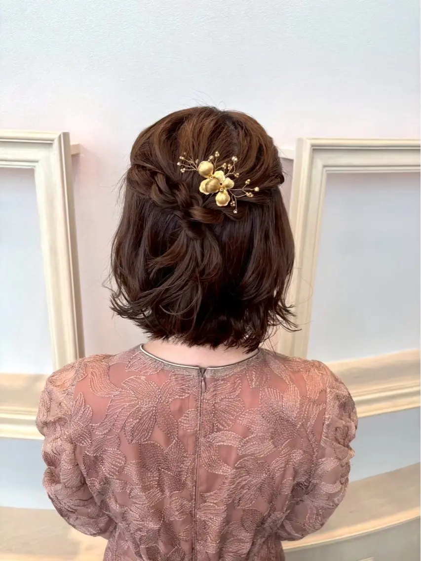 ミディアム ヘアアレンジ ボブ 横浜 エクステ🎀/ カラー🌙┊︎もものヘアスタイル