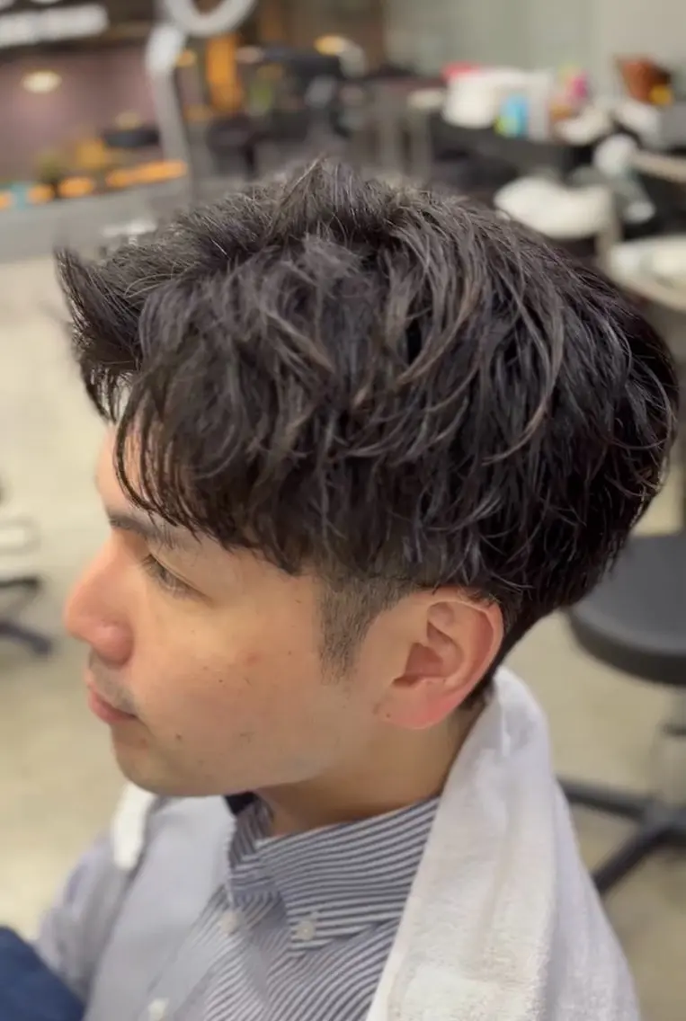 ショート パーマ メンズ メンズ専門サロン wokeのヘアスタイル