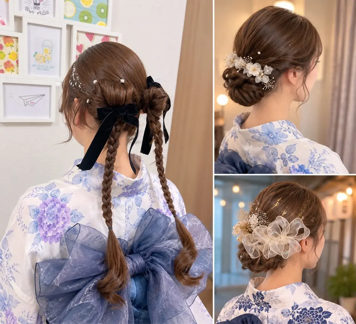 ヘアアレンジ 浴衣 着付け T'enet ティネットのマツエク・マツパデザイン