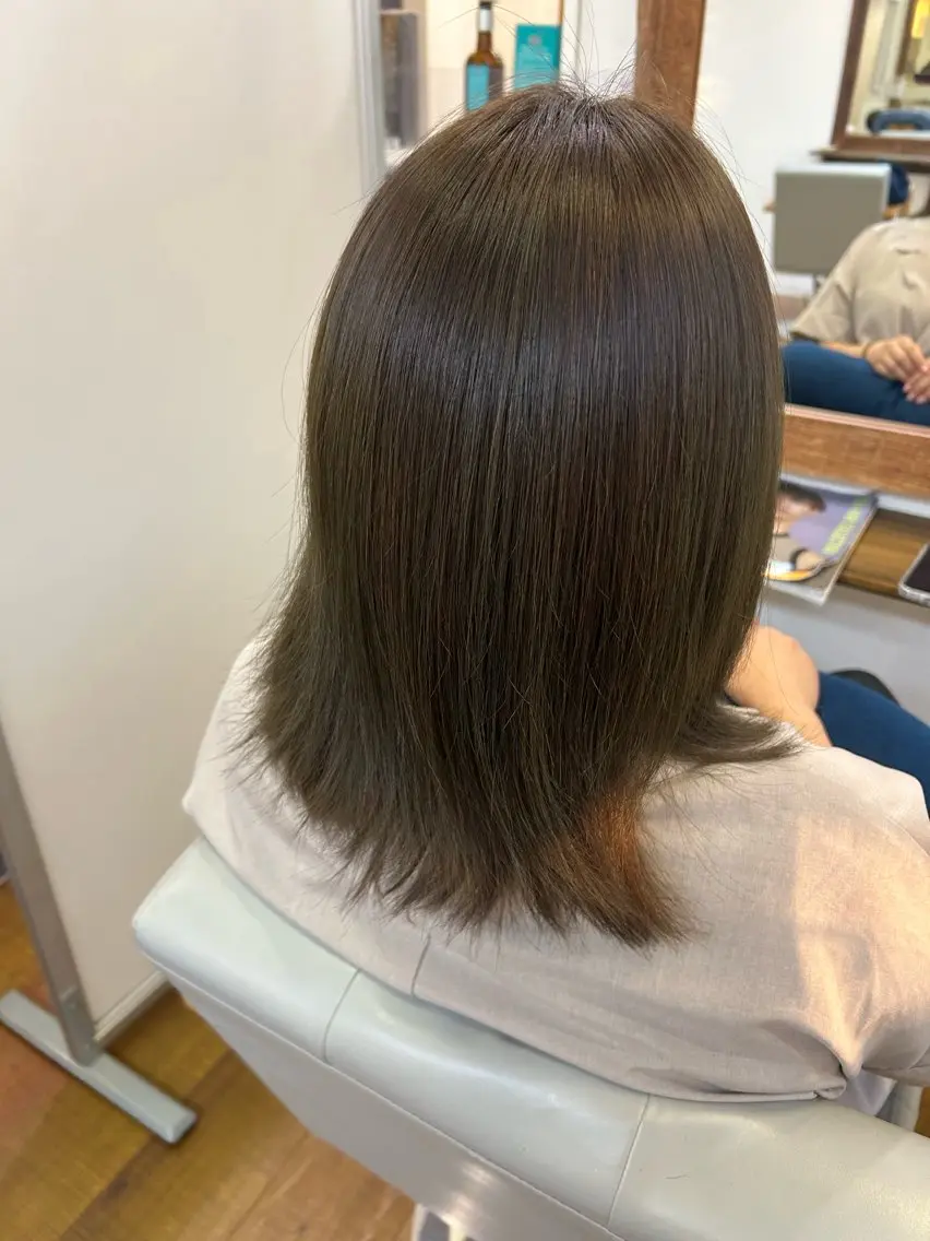 ミディアム ヘアカラー トリートメント 改瀬 由衣のヘアスタイル