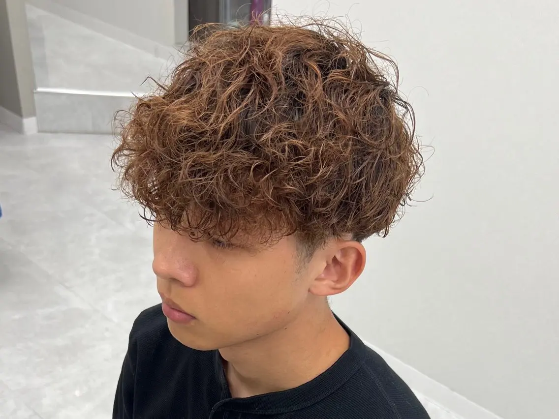 ショート パーマ メンズ カット パーマ ヘアセット 垢抜けメンズパーマ/ だいち先輩のヘアスタイル