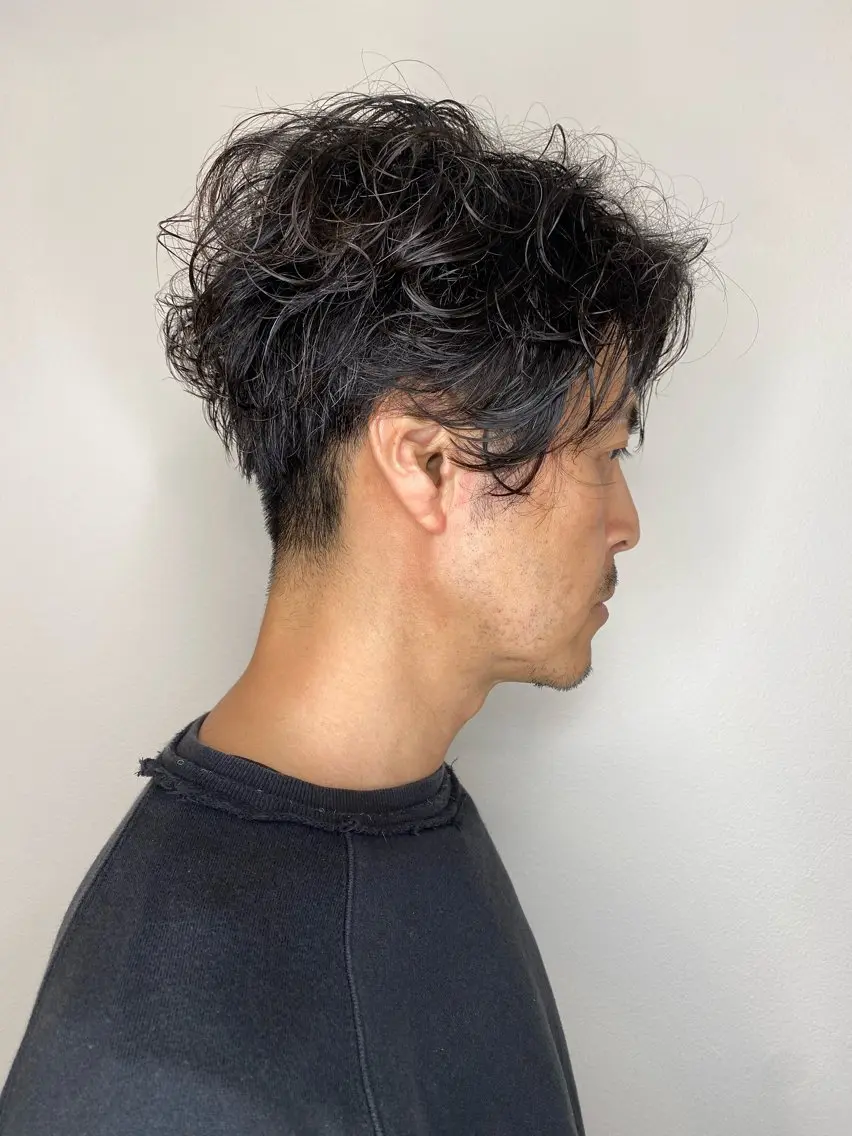 ミディアム パーマ ミディアムパーマ カット パーマ トリートメント ヘアセット Hiroshi ヒロシのヘアスタイル