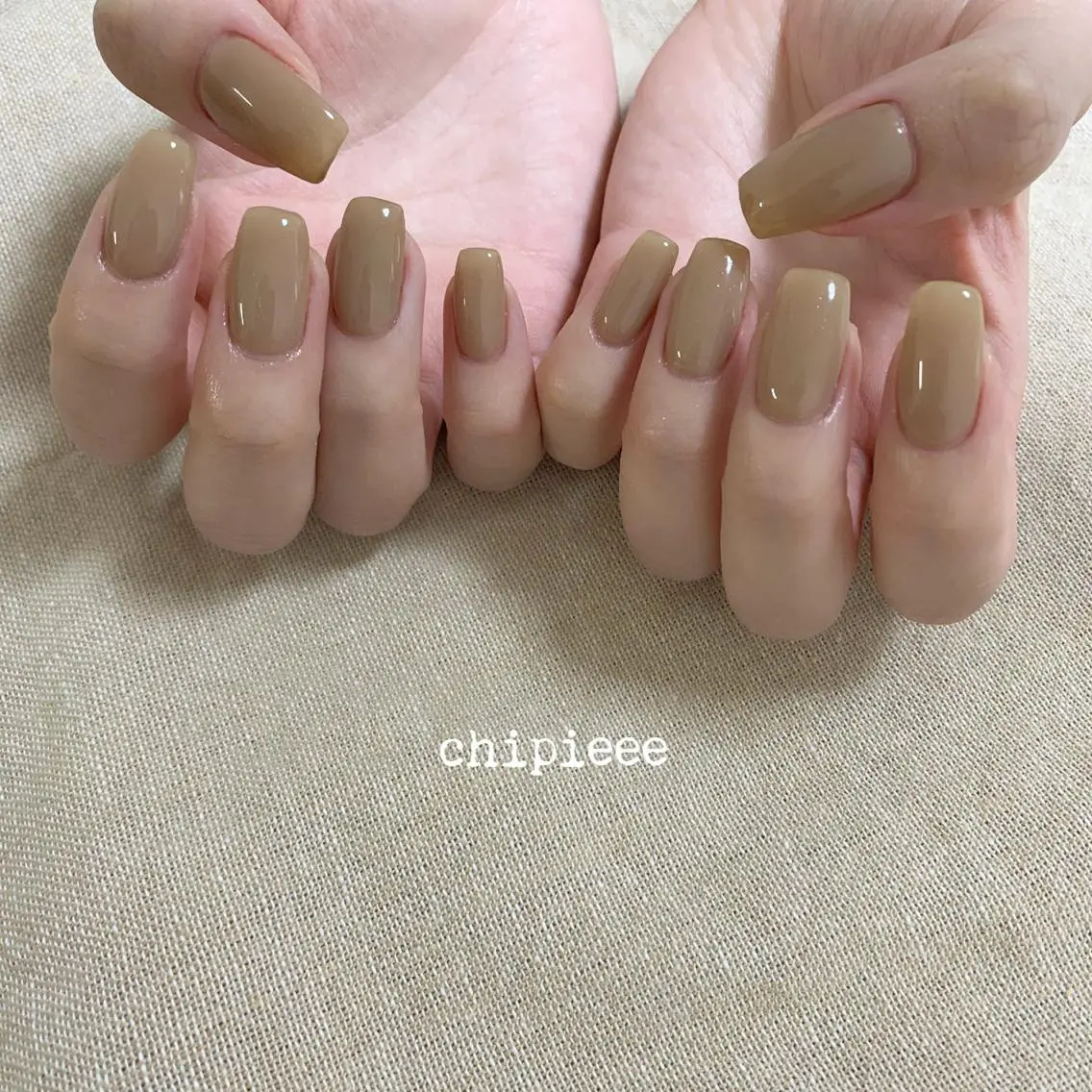 ネイル ジェルネイル ワンカラーネイル シンプルネイル . SHIORIのネイルデザイン