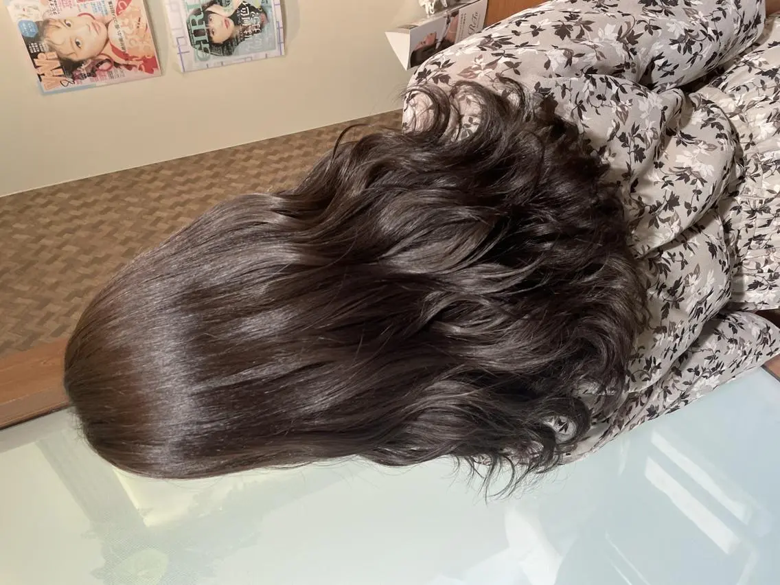 ロング カラー ブリーチ 透明感カラー グレージュ ブリーチなしカラー ハイトーン得意😍 Lumiereのヘアスタイル
