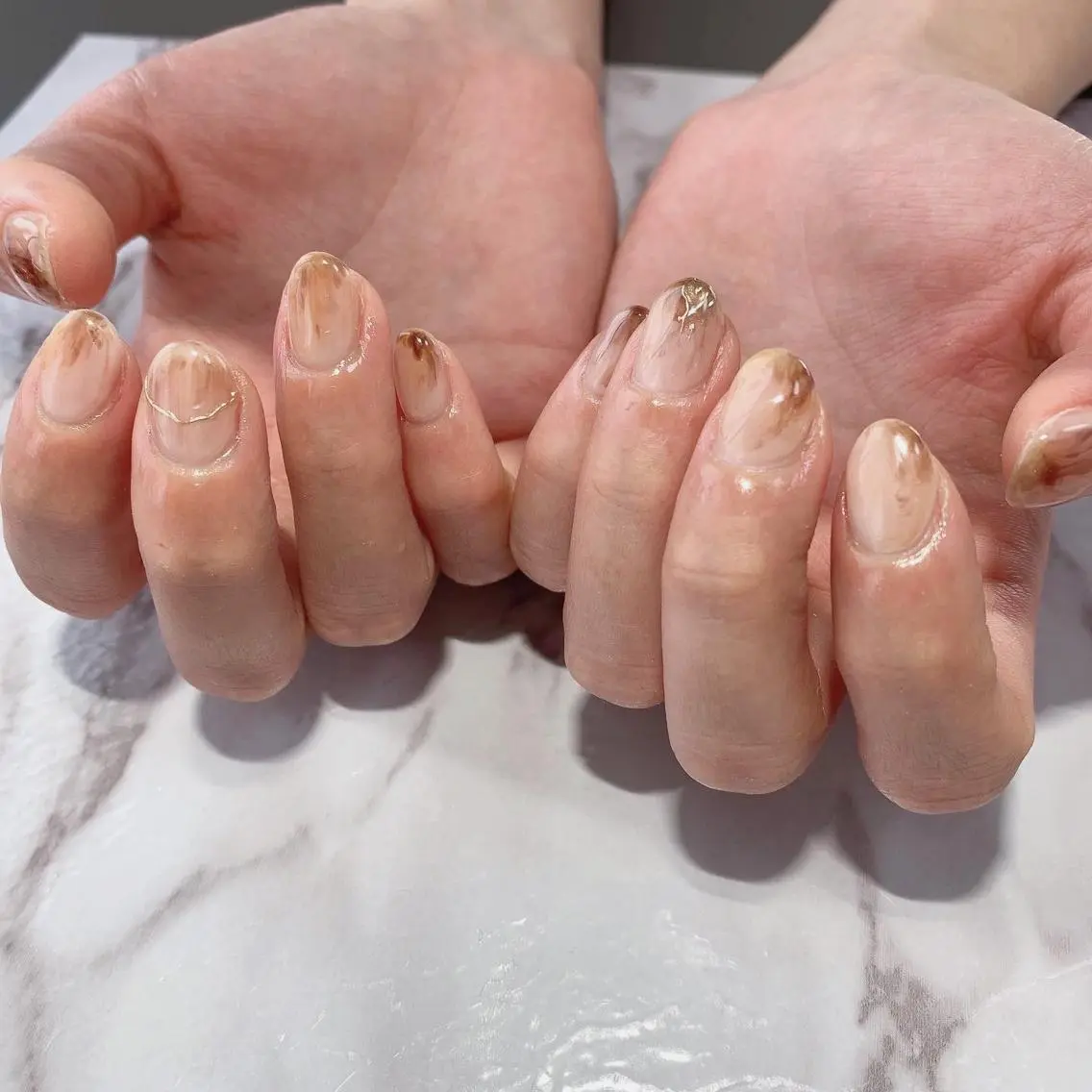 ネイル ニュアンスネイル Ally's Nailのネイルデザイン