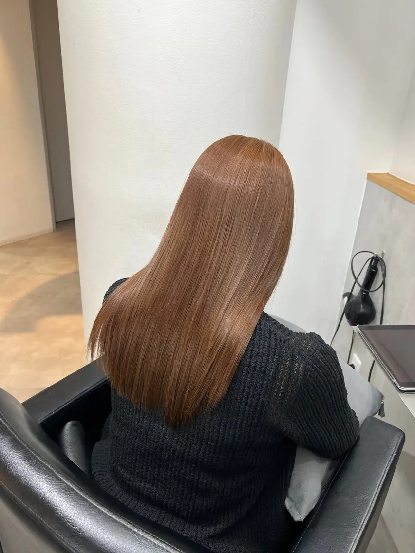 ロング カラー パーマ ヘアアレンジ レイヤー/グレージュ 渋谷表参道/小森波琉のヘアスタイル