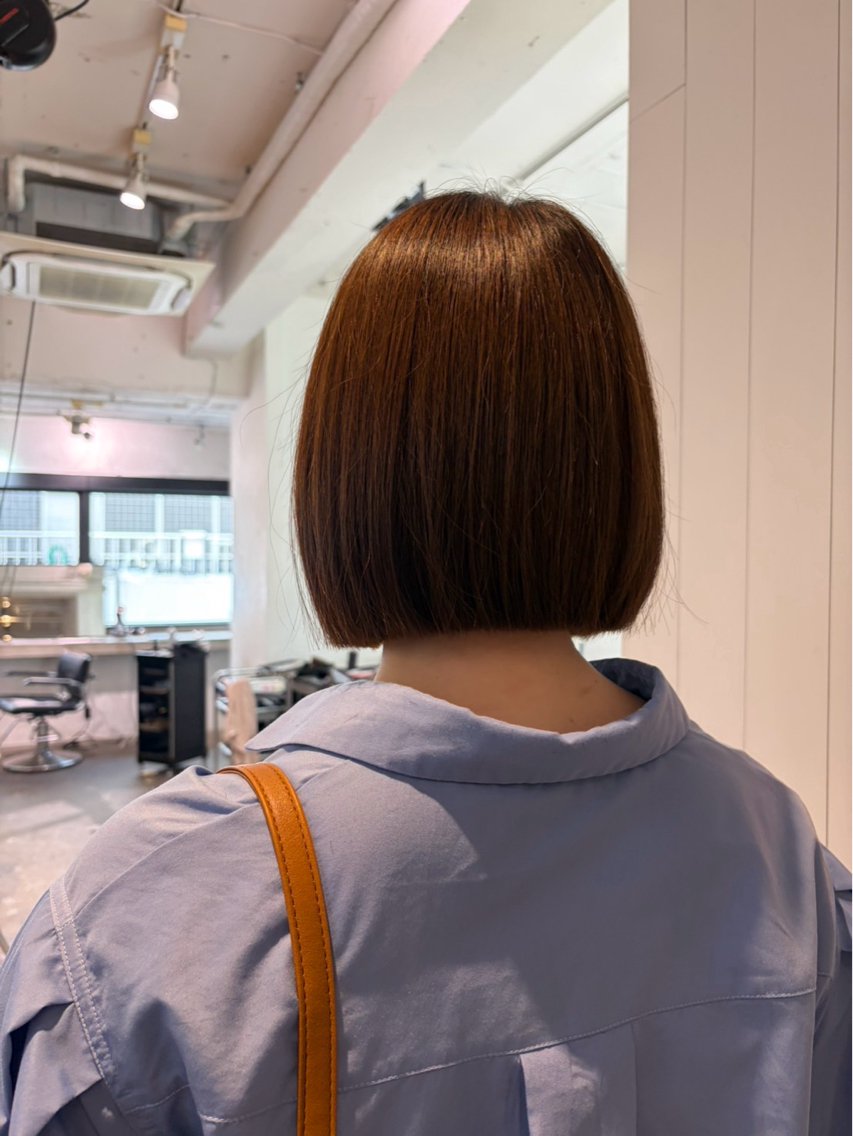 ロング カット 縮毛矯正 悠吏 ／縮毛矯正／ボブ特化のヘアスタイル