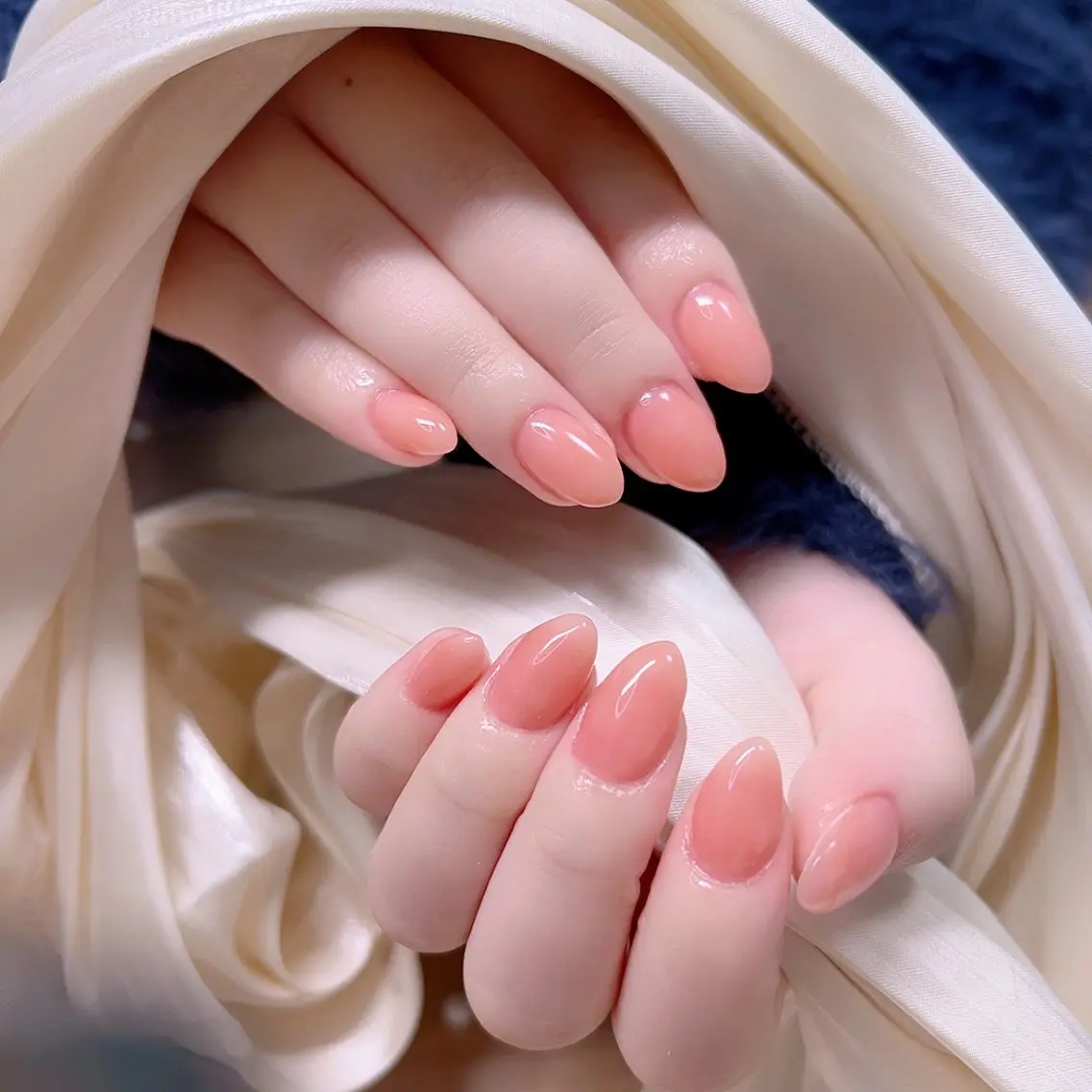 ネイル オフィスネイル ワンカラーネイル ピンク バレンタイン Cute Tips nailのネイルデザイン