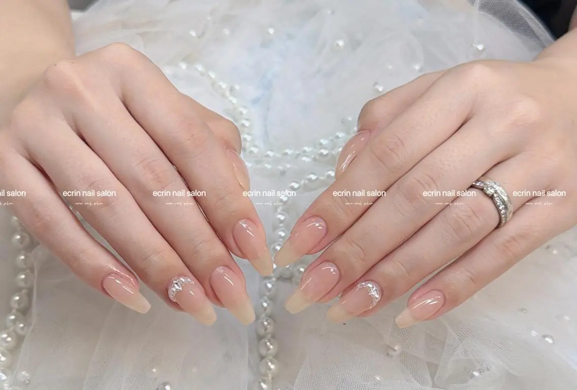 ネイル ジェルネイル 韓国ネイル オフィスネイル パラジェル シンプルネイル ハンドネイル ハンドケア ecrin nail 錦糸町(るい)のネイルデザイン