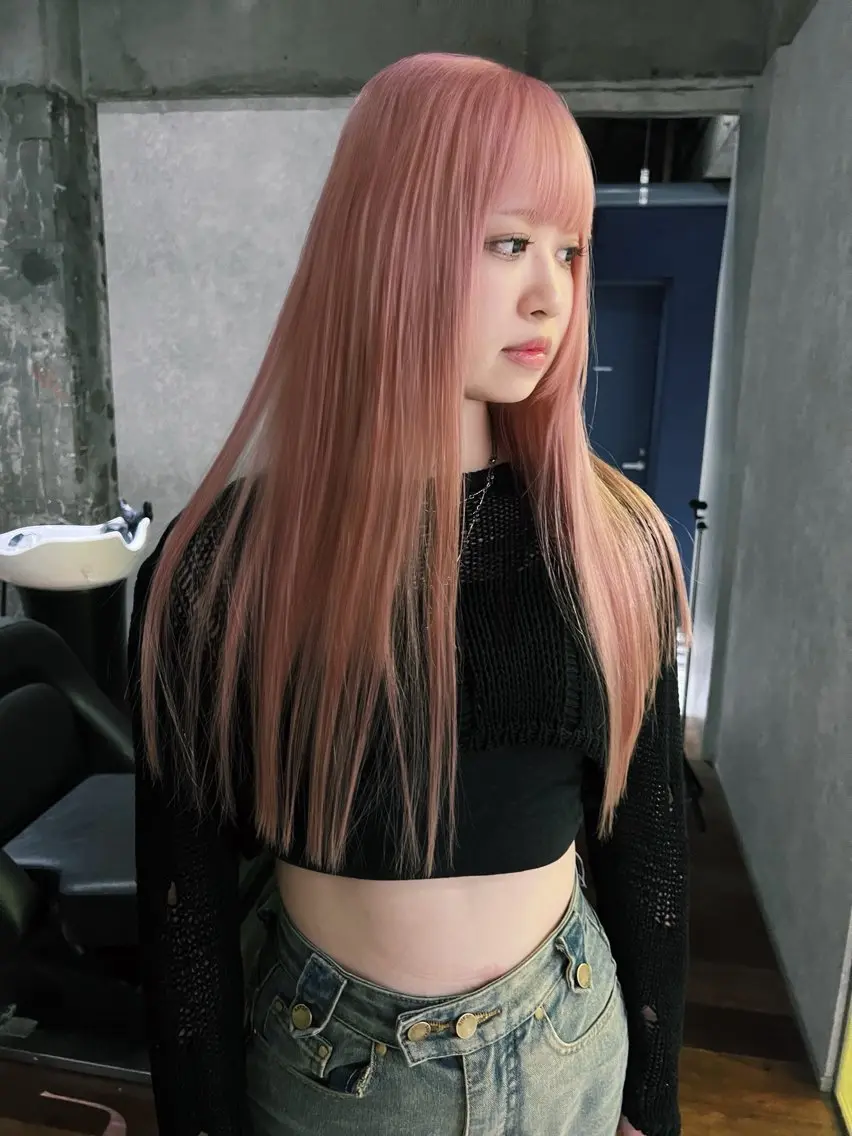 ロング カラー ヘアカラー トリートメント 🧡色落ちまで2度 楽しめる🧡ヨシキのヘアスタイル