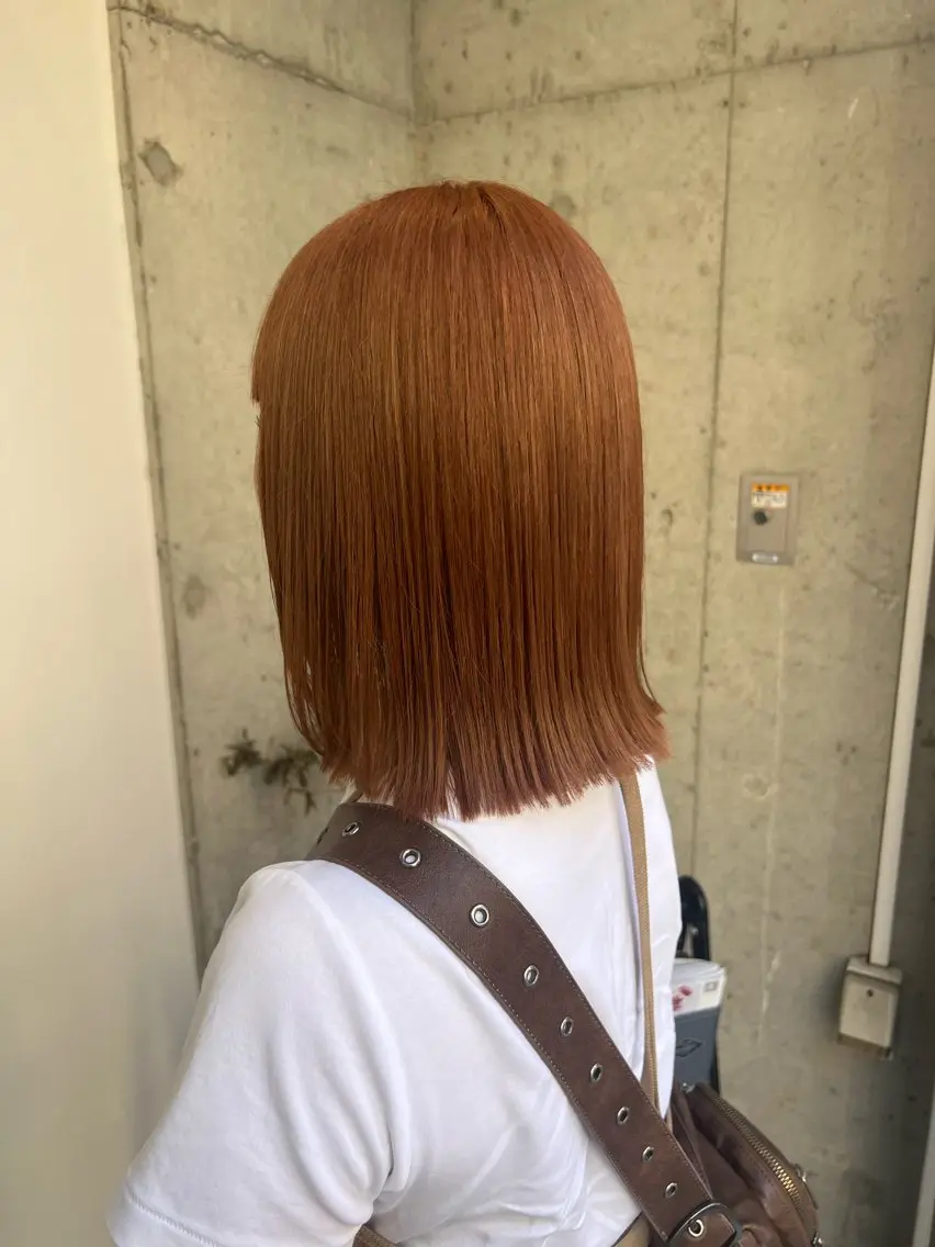 ミディアム カラー カット ヘアカラー トリートメント 🌝ぷる艶ハイトーン 柔らかヘア🍅まあやのヘアスタイル