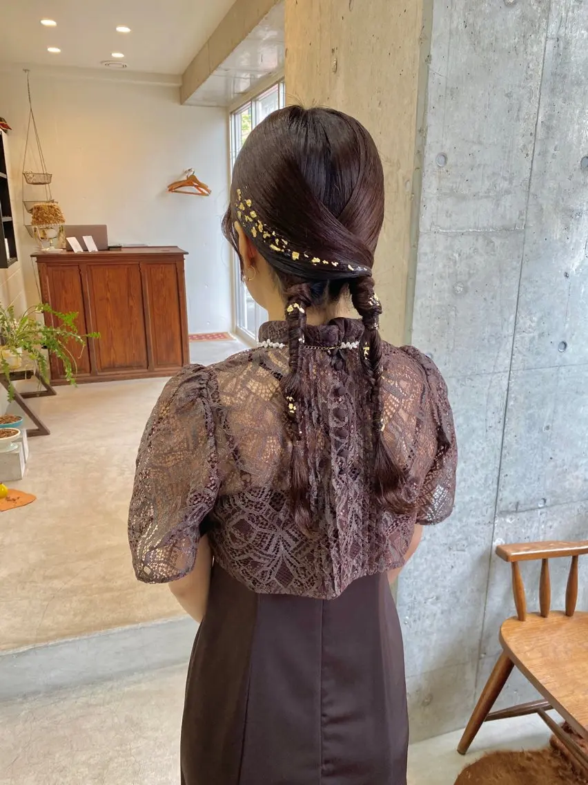 ロング ヘアアレンジ ロング ヘアセット 🌷Asuka /レイヤーカット🌷のヘアスタイル