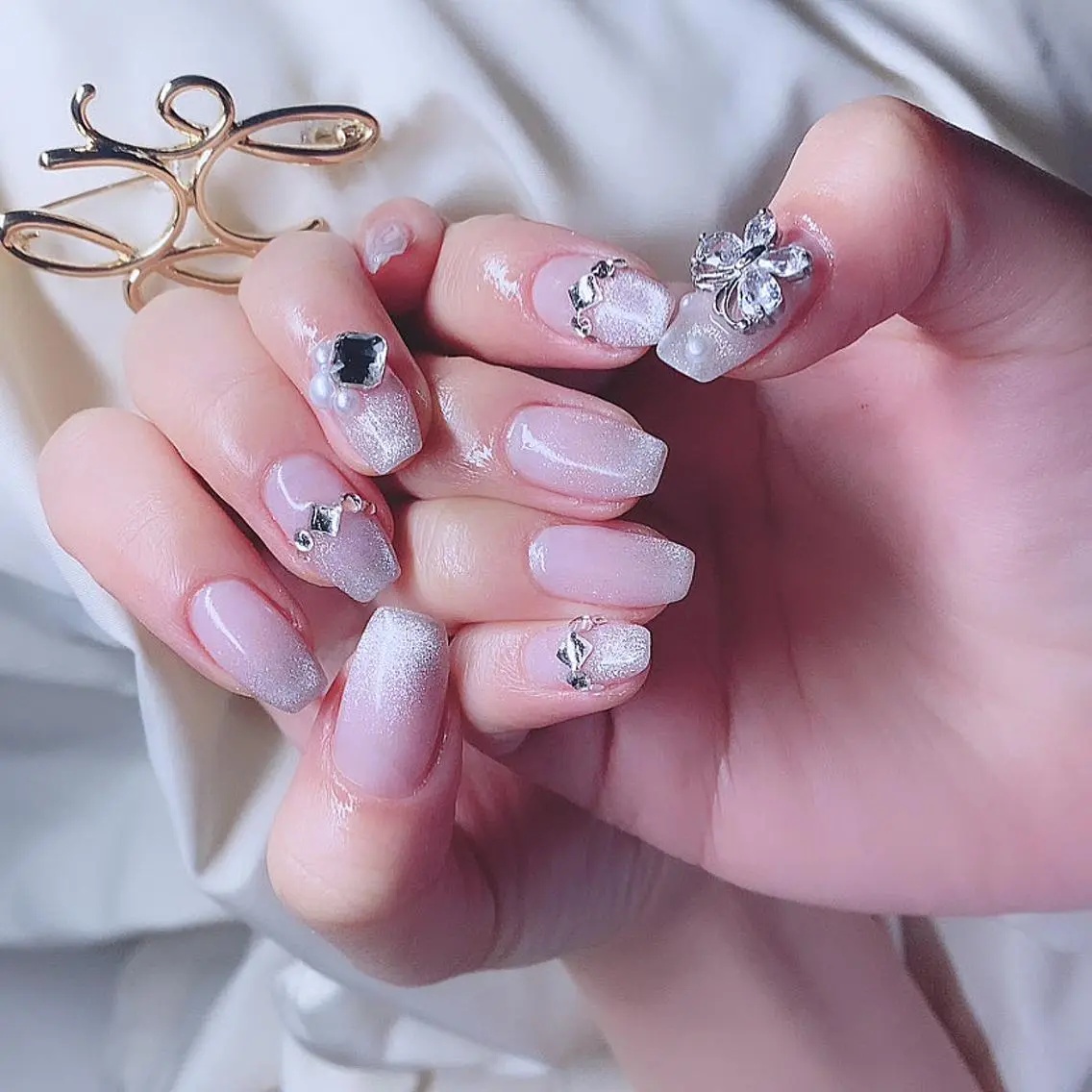 ネイル ハンドネイル 大分S.Nail ⟡.*💠🫧のネイルデザイン