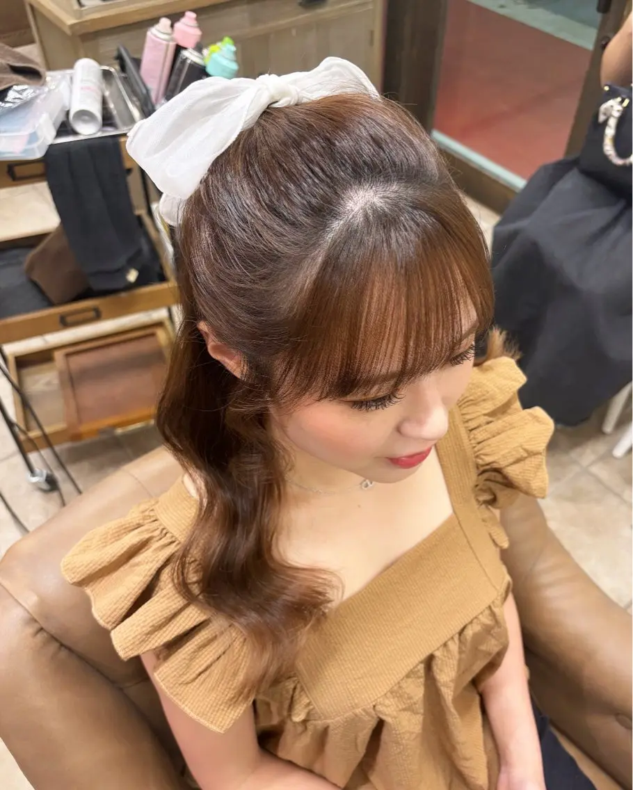 セミロング 🎀 KUBO AYAKA 🎀✨のヘアスタイル