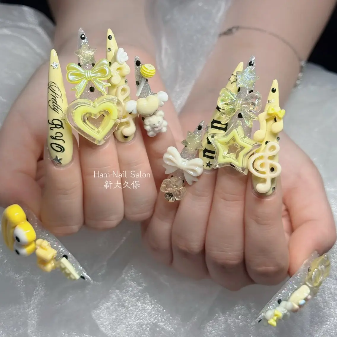 ネイル フットネイル フレンチネイル グラデーション 韓国ネイル ロングネイル ハンドネイル Hani Nail Salonのネイルデザイン