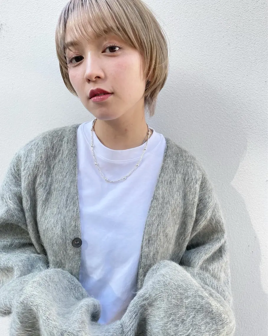 ショート カラー カット ヘアカラー トリートメント 嶋佐 昌大 シマサマオのヘアスタイル