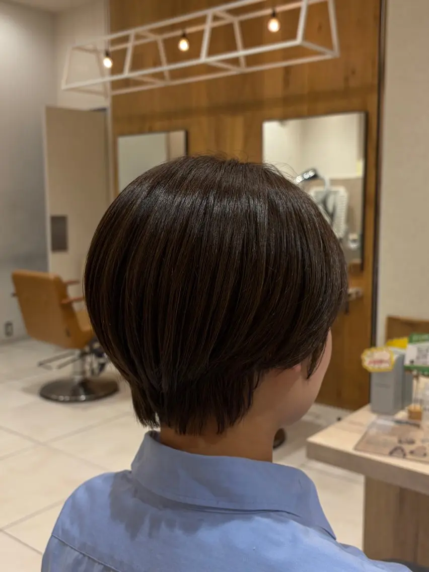 ショート ⭐️うる艶カラー 募集　まゆ⭐️のヘアスタイル