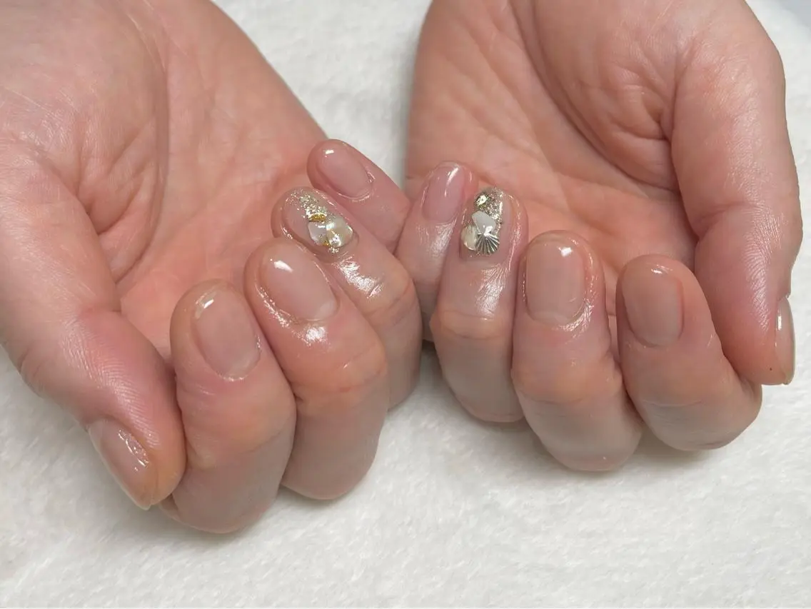 ネイル クリアネイル riri-nail Rie Endoのネイルデザイン