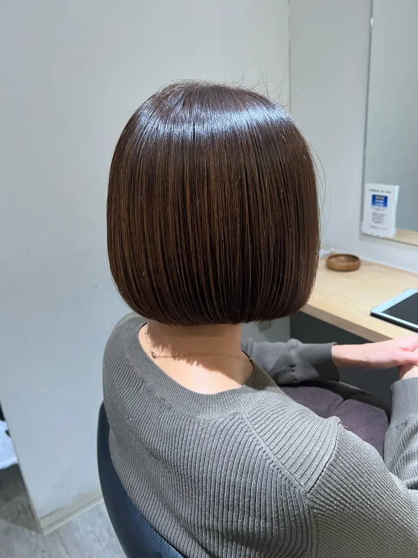 ショート カット トリートメント 髪質改善/オーガニッ クカラー/栞南のヘアスタイル
