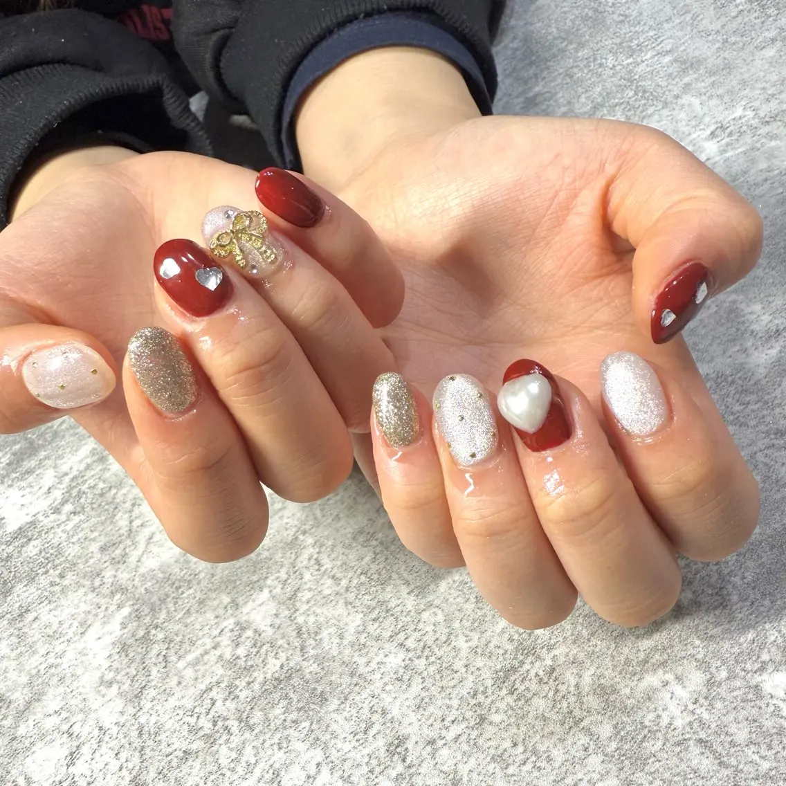 ネイル リボン ハンドネイル ★Rinail... .のネイルデザイン