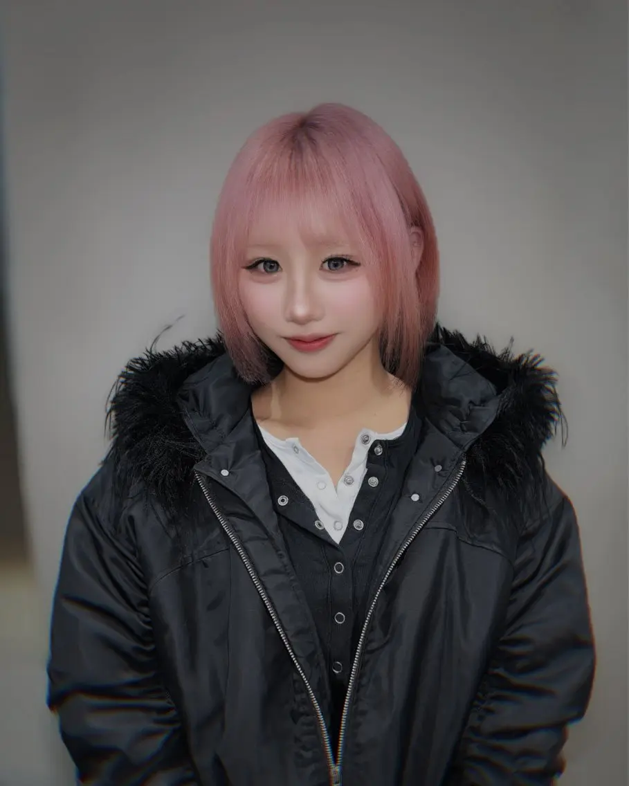 ミディアム ヘアカラー ハイトーン/レイヤー しゅーたのヘアスタイル