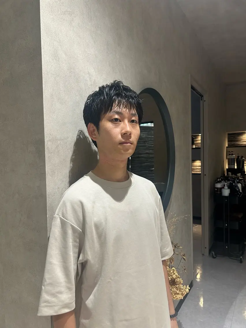 ショート メンズ カット 《.Xian》リク/ 艶カラー✨カット✂️のヘアスタイル