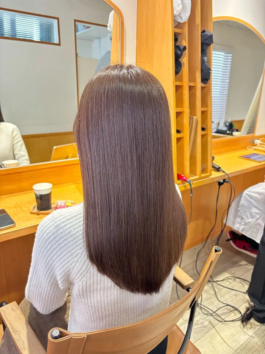セミロング カット ヘアカラー トリートメント 【Amphi Tokyo】宮原のヘアスタイル