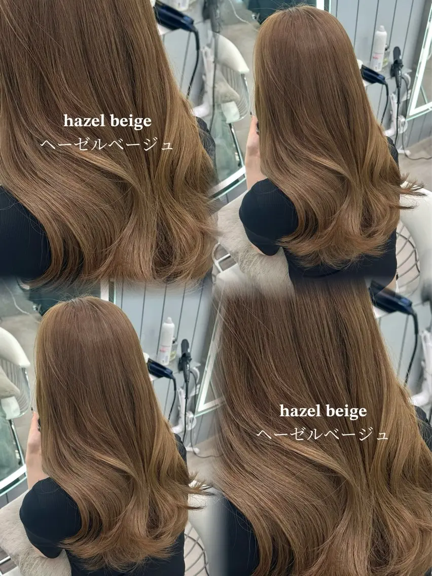 ミディアム カット ヘアカラー トリートメント ブリーチなしW🎀 髪質改善/はのんのヘアスタイル