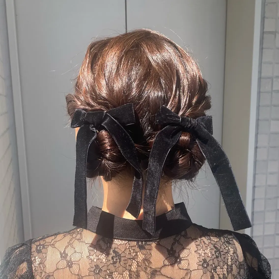 ヘアアレンジ ヘアセット 銀座：似合わせカラー オリーブ🫒アレンジのヘアスタイル