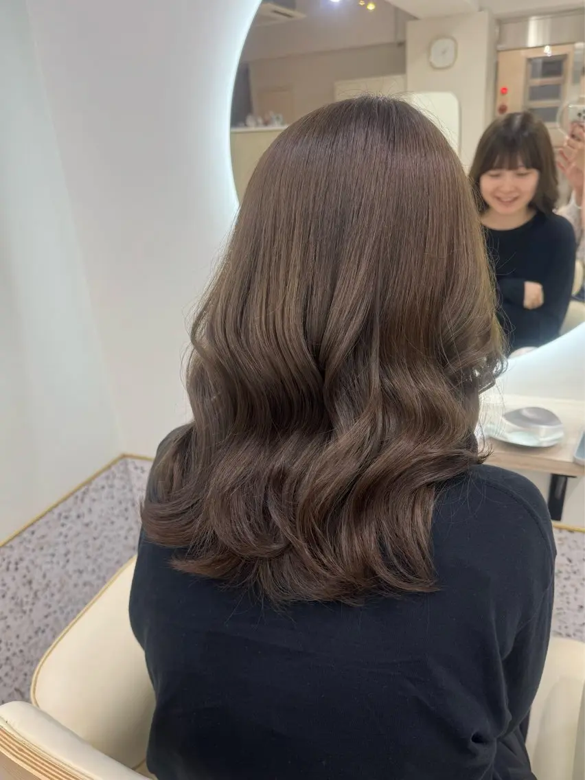 カラー グレージュ オリーブグレージュ オリーブグレー カラーモデル募集中 🍀るい🎀大宮のヘアスタイル