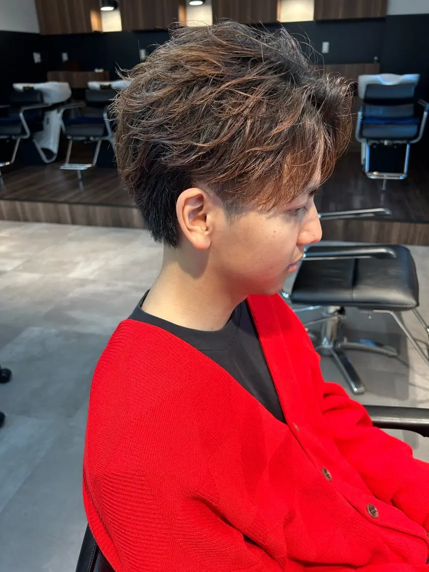 パーマ メンズ フェザーパーマ メンズパーマ カット パーマ 保立メンズパーマ /メンズカット船橋駅のヘアスタイル