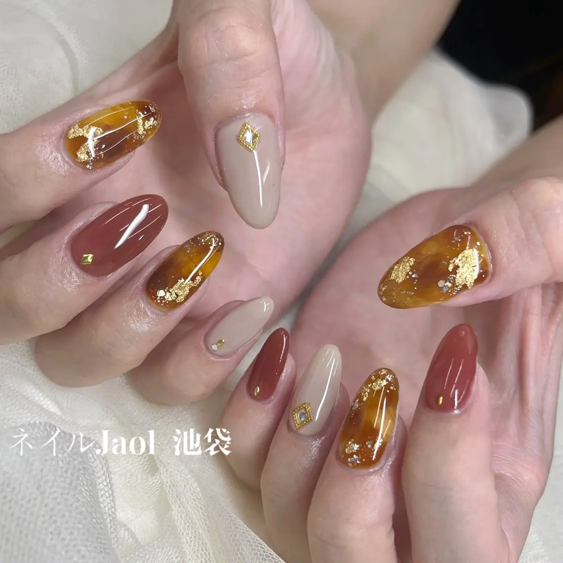セミロング ネイルJaol 池袋のネイルデザイン