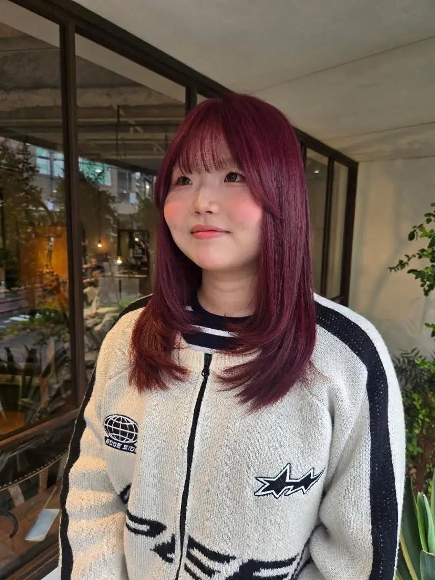 ロング カラー カット ヘアカラー 韓国好き🇰🇷 美容師MIKUのヘアスタイル