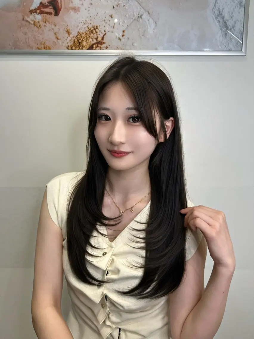 カラー ヘアカラー トリートメント 🫧縮毛矯正🫧 髪質改善RIKU🫧のヘアスタイル
