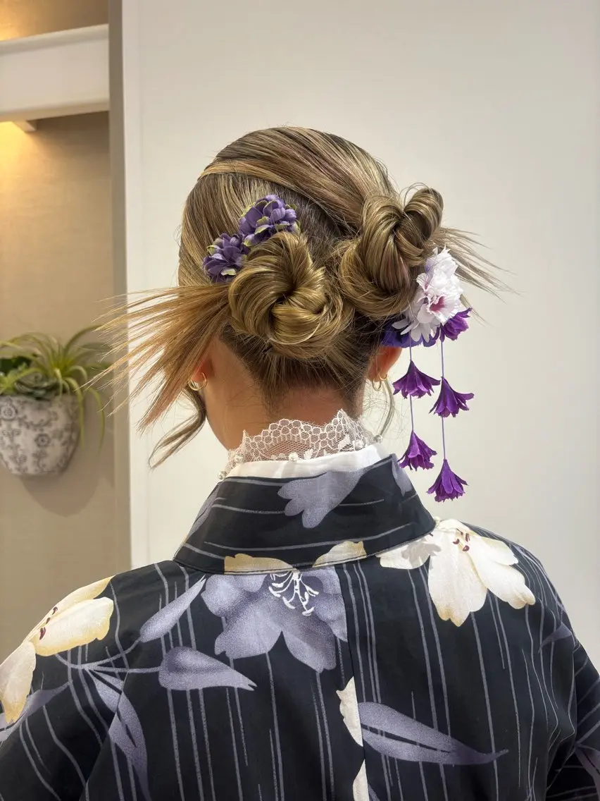 セミロング ヘアセット ヘアアレンジ🎀💕 SARINAのヘアスタイル