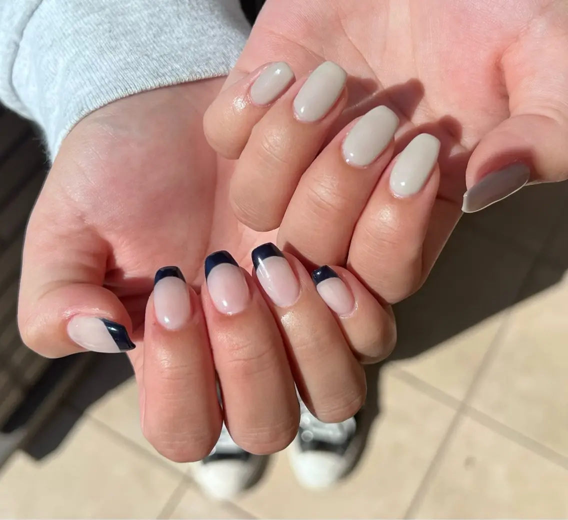 ネイル フレンチネイル ワンカラーネイル charmant nailのネイルデザイン