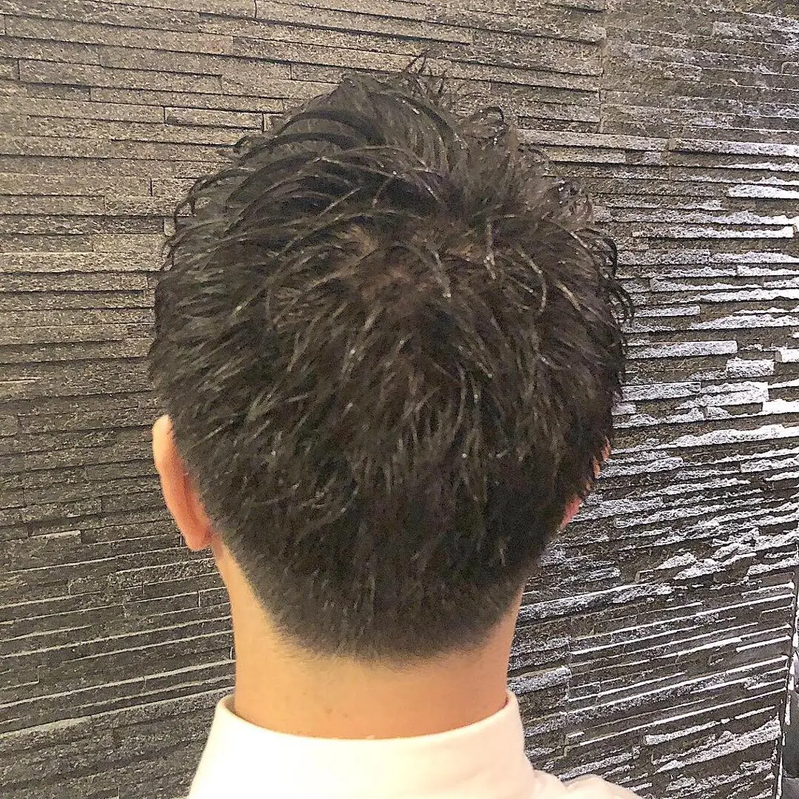 ショート パーマ メンズ 木村 りきのヘアスタイル