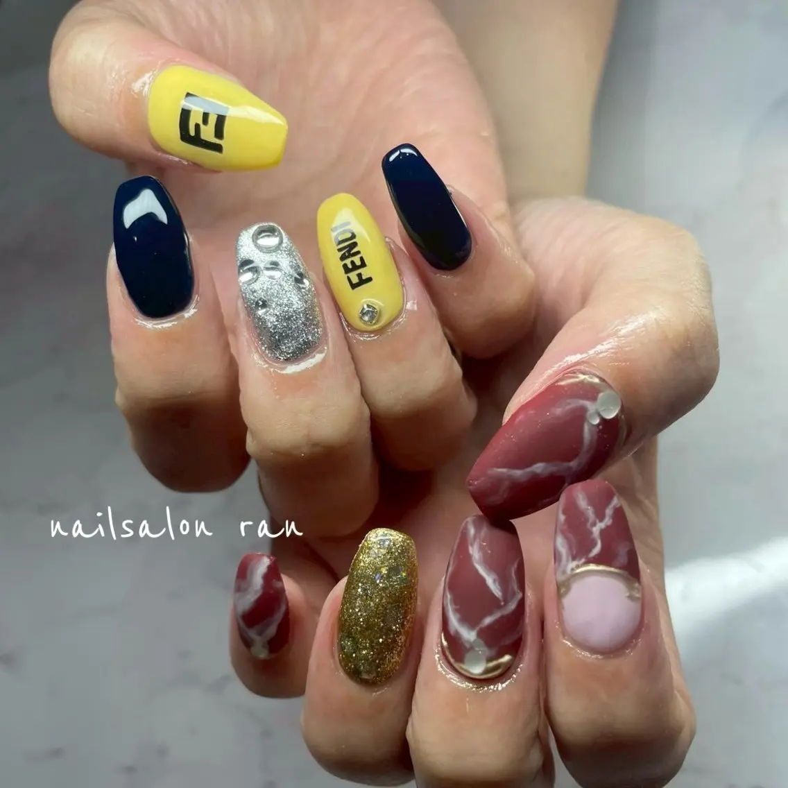 ネイル フットネイル nailsalon ranのネイルデザイン