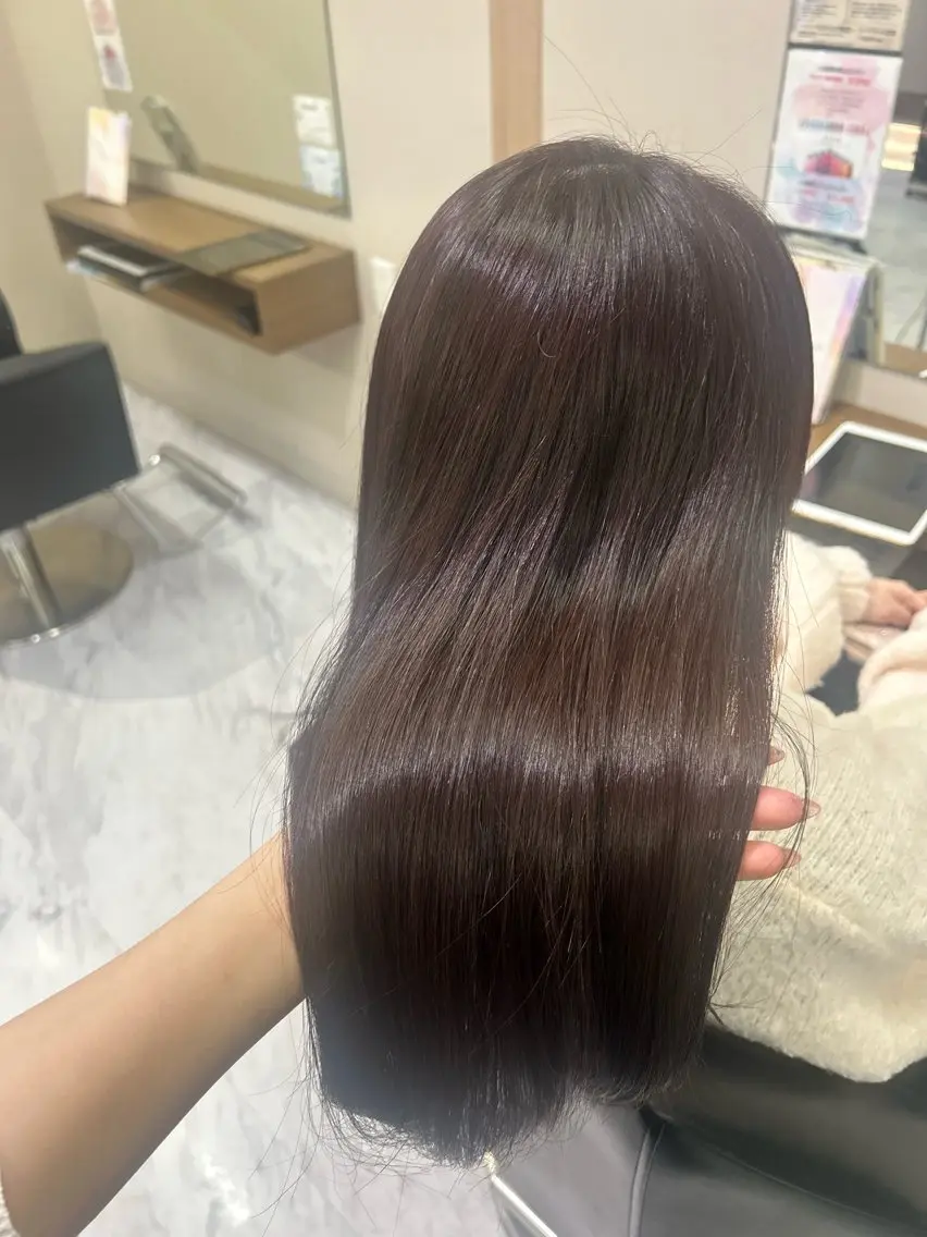 ロング カット ヘアカラー 骨格/顔型/伏見/ 佐藤 里菜のヘアスタイル
