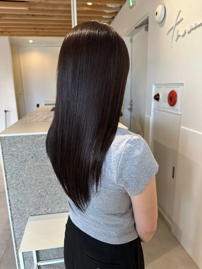 カラー ブラウンカラー カット ヘアカラー トリートメント 和田 あおいのヘアスタイル