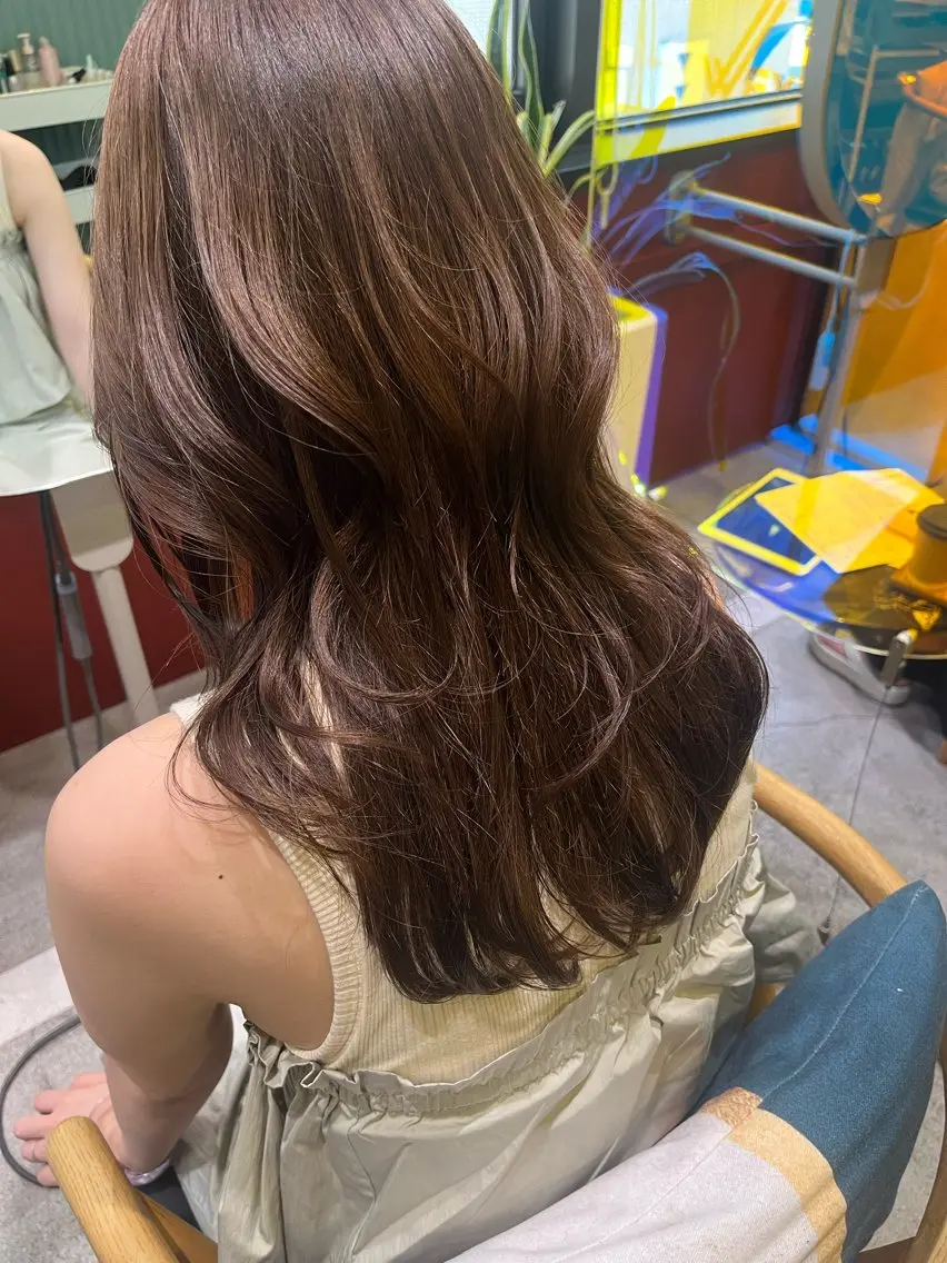 ロング カット ヘアカラー トリートメント レイヤーカット ✨️奥田良太✨️のヘアスタイル