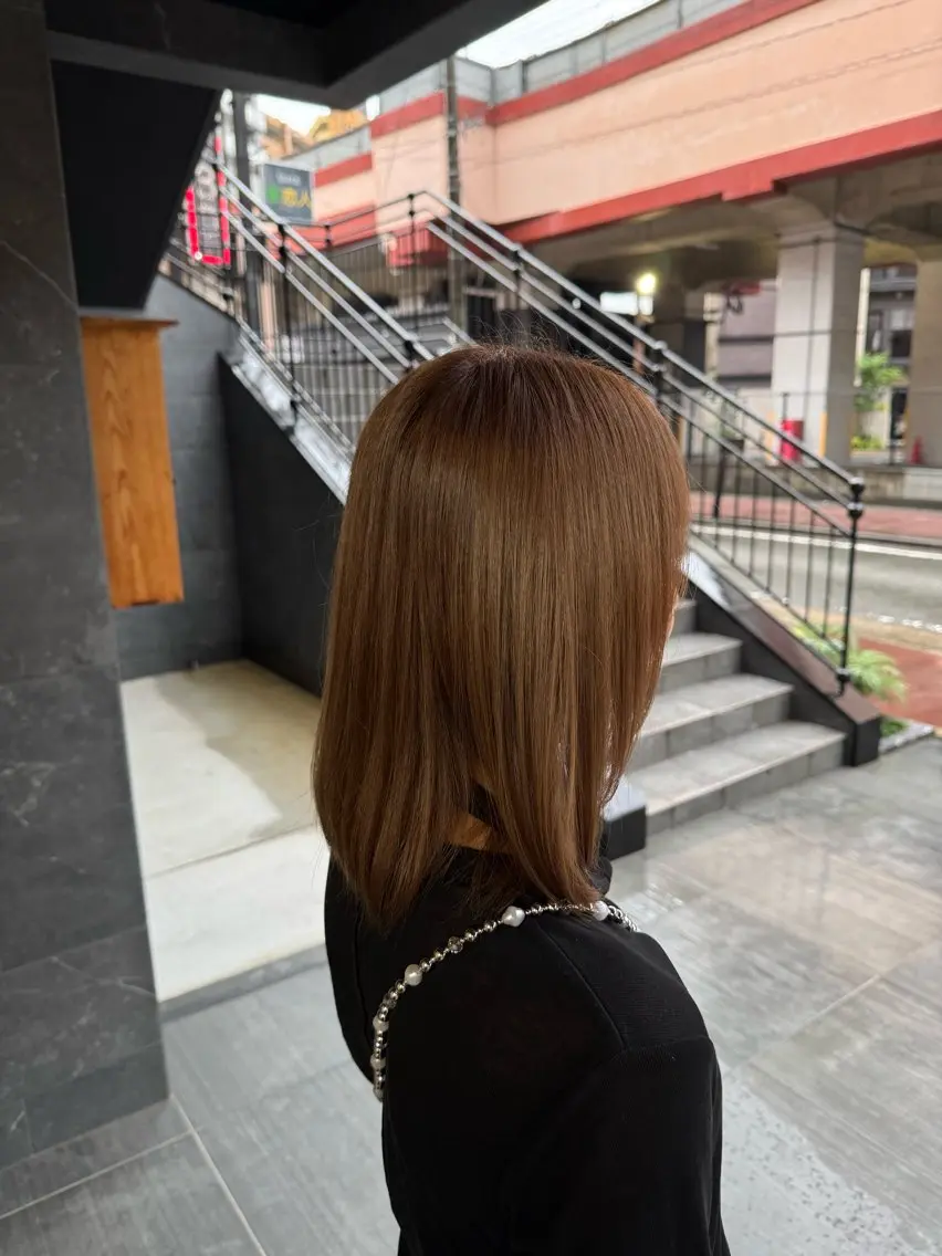 ミディアム カラー ROSSO 大橋店 /大野 凜のヘアスタイル