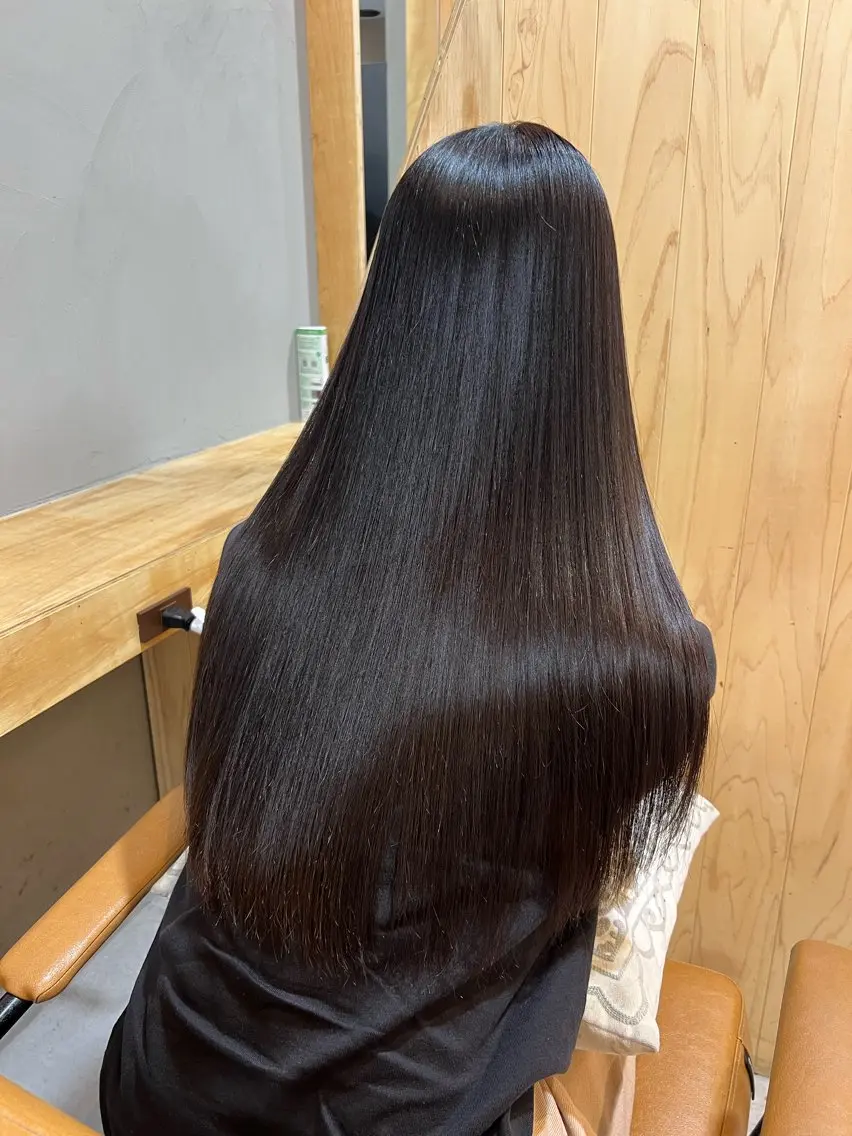 ロング カラー 髪質改善 ヘアカラー トリートメント 神戸ボブ✂️ ioe三宮/田 伸佳のヘアスタイル
