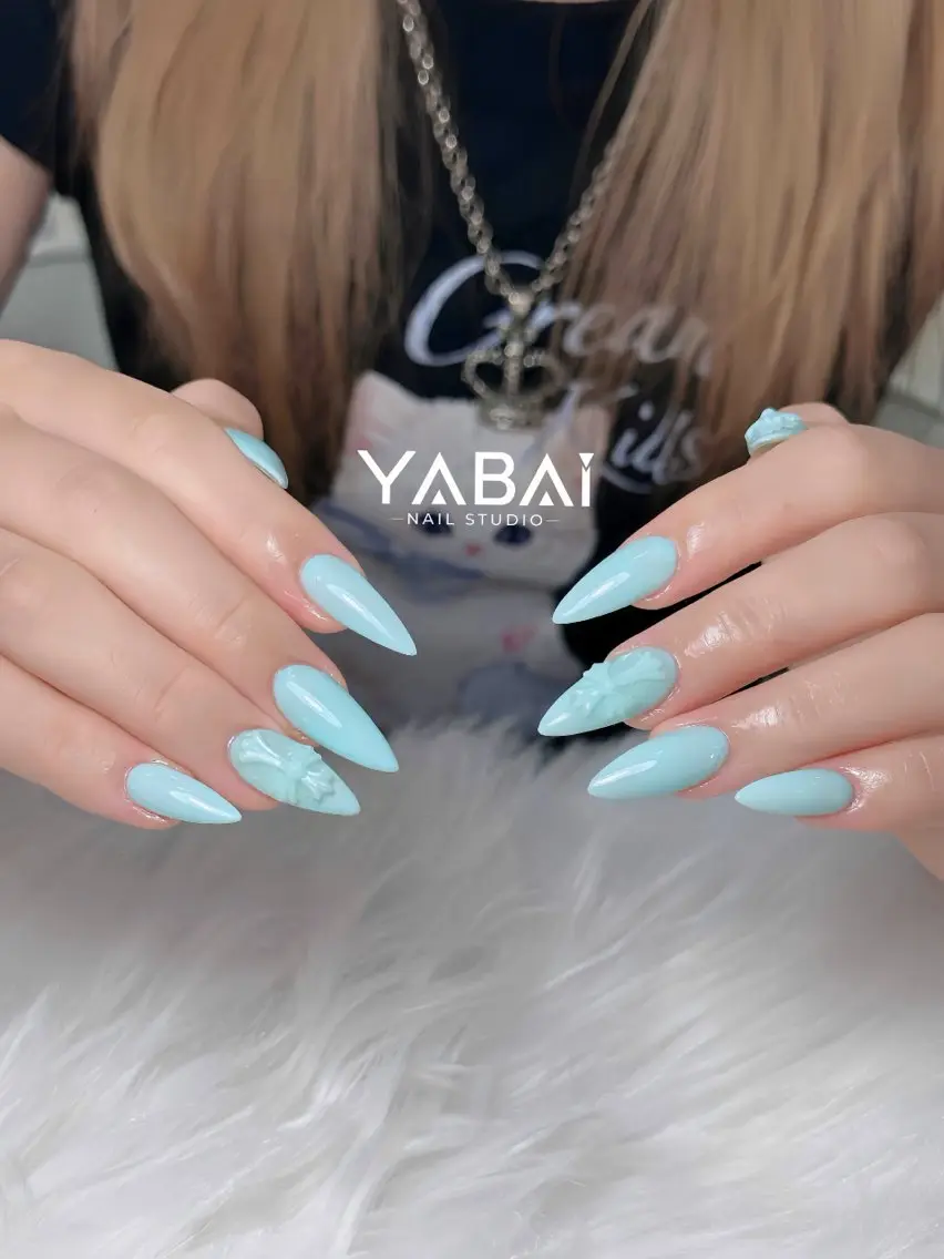 ネイル ボルドー 長さ出し フレンチネイル 韓国ネイル ロングネイル YABAI NailStudioのネイルデザイン