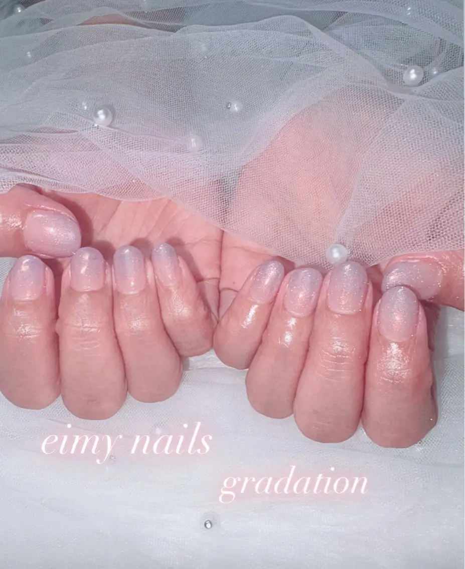ネイル オーロラネイル フラッシュネイル フラッシュマグ グラデーション マグネットネイル ハンドネイル eimy nails♡のネイルデザイン